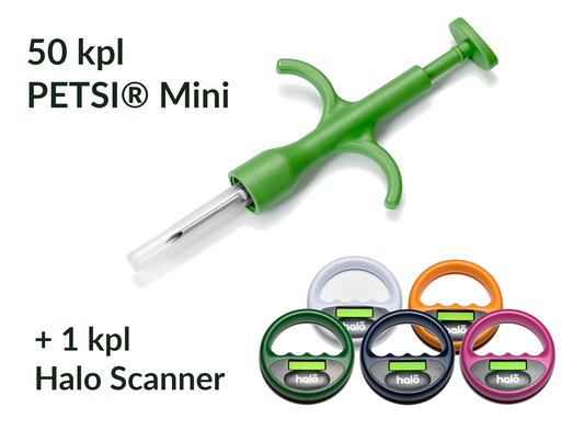 250 tk PETSI® mini + Halo lugeja
